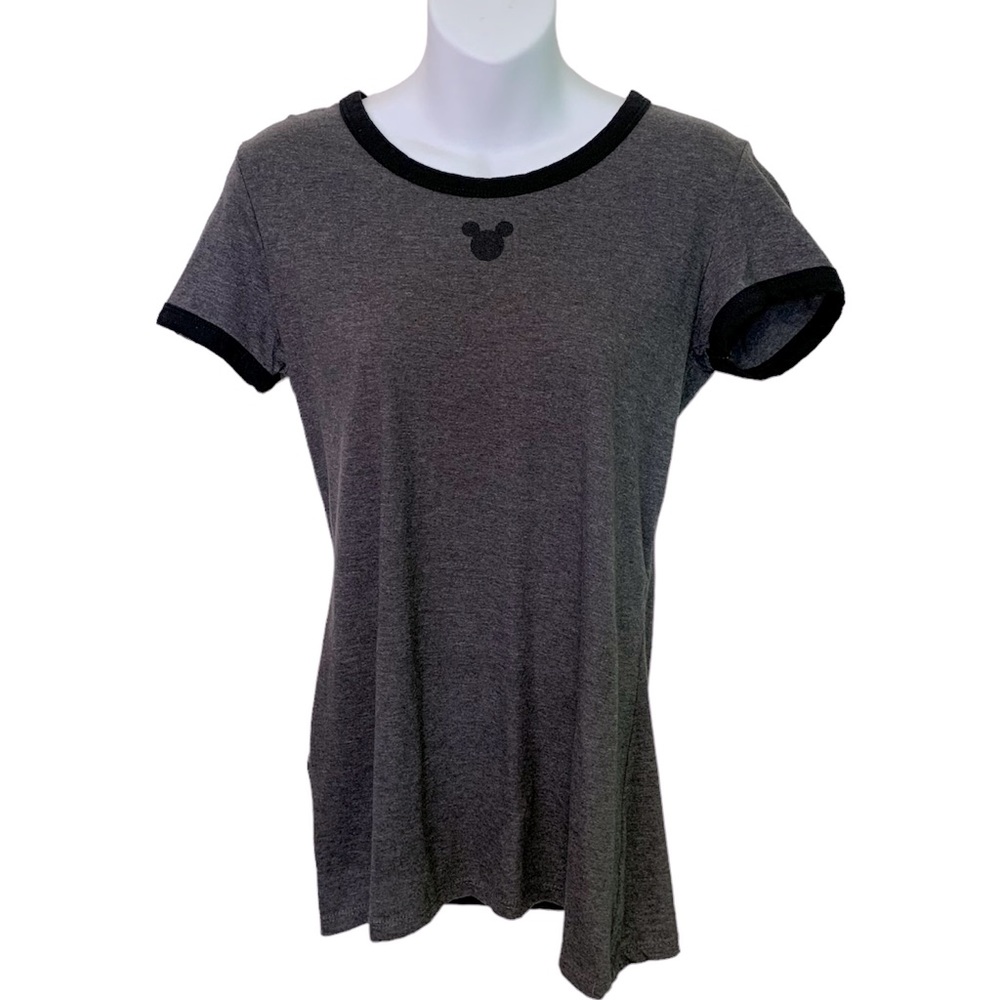 DISNEY MICKEY MOUSE SILHOUETTE LOGO WOMEN'S CASUAL T-SHIRT SIZE LARGE